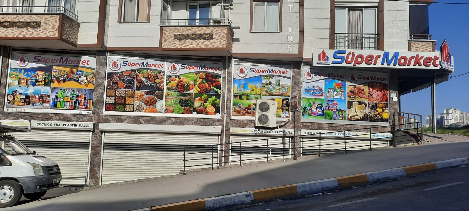MARMARA SÜPERMARKET TABELA VE CAM GİRDİRME 
